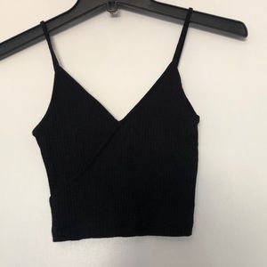 TopShop Black Crop top (size 2)